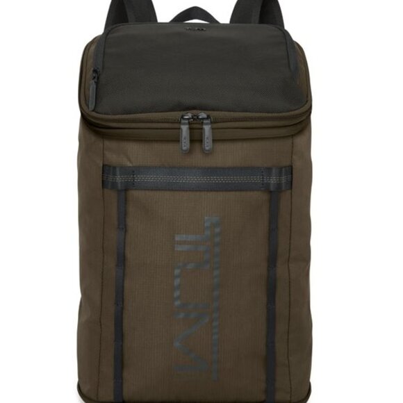 TUMI Alpha Bravo Olive (Black/Brown) Packable Backpack - Picture 2 of 8